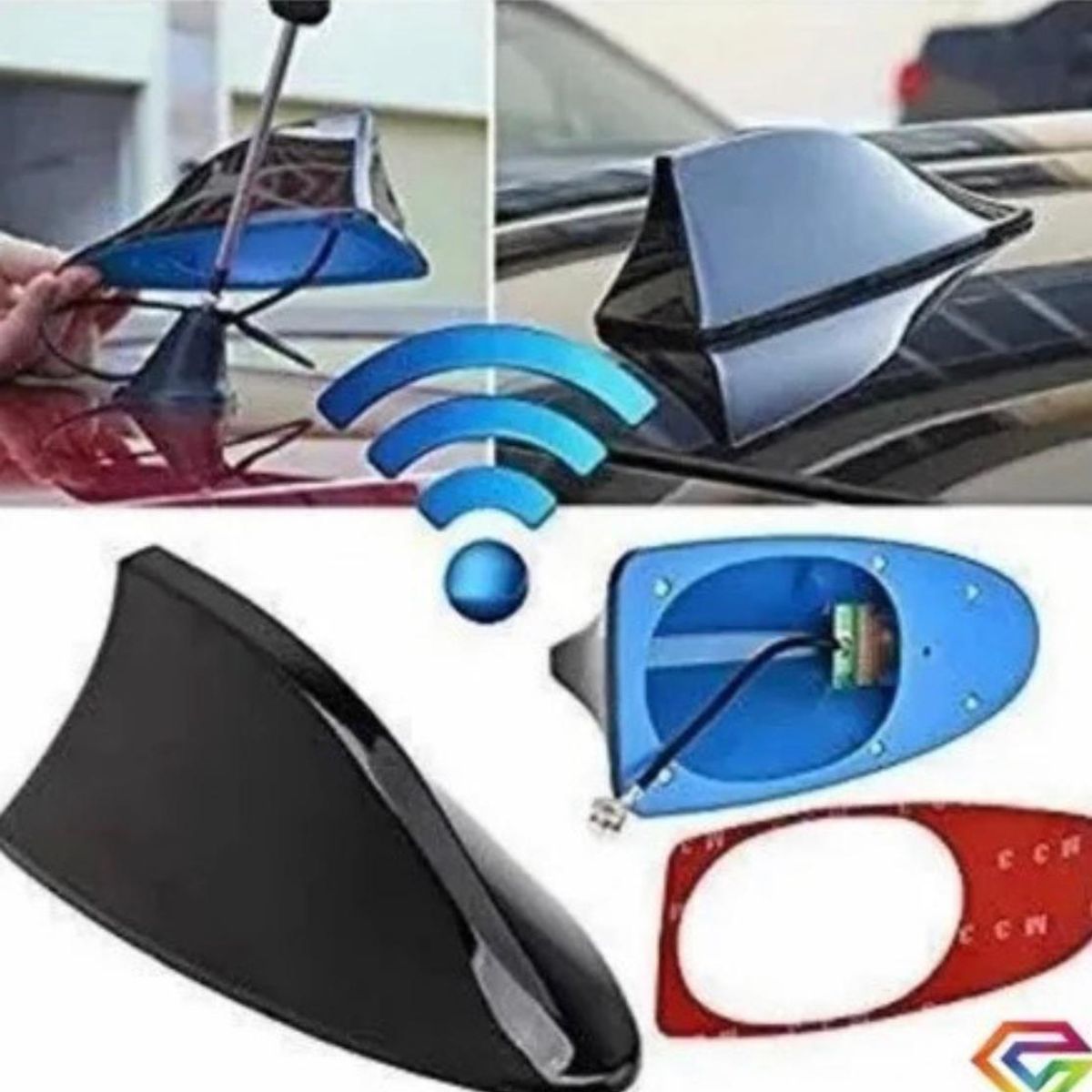 GENERICO - Antena Aleta De Tiburón Auto Am Fm