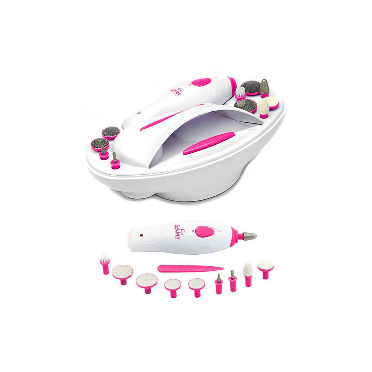 GAMA - Kit 11 En 1 Manicure Pedicure Secador De Uñas Nail Spa Gama