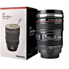 INVENCIBLE - TAZON TERMICO LENTE CAMARA MUG TAPA TRANSPARENTE AA36