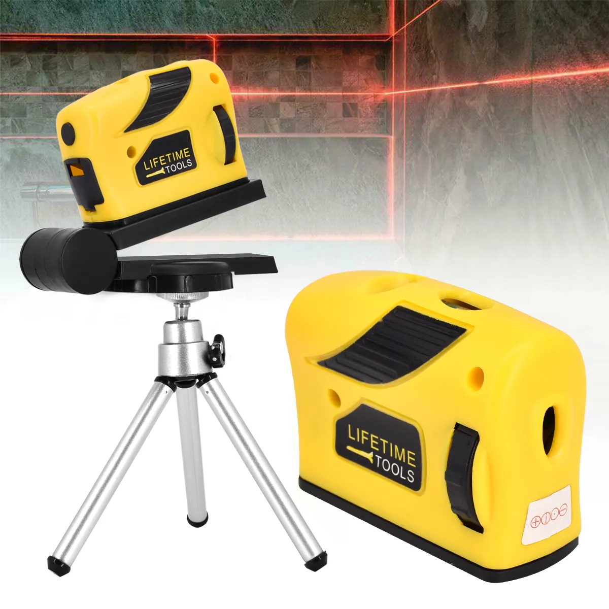 AIZO - Nivel láser cuatro en uno incluido trípode