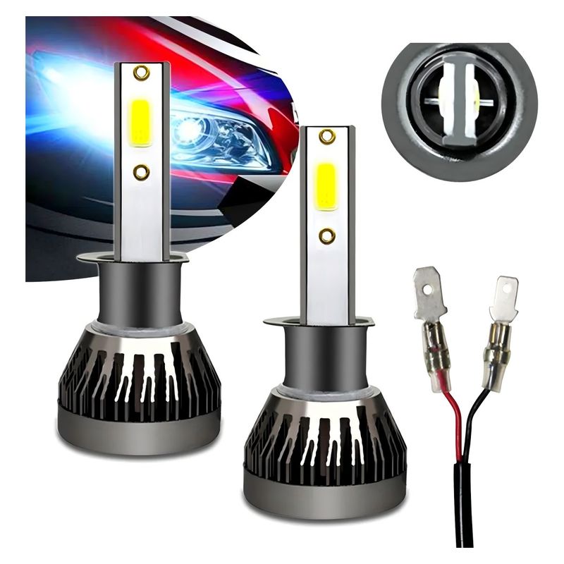 AIZO - AIZO Luz LED H4 36W 6000K COB IP68 Sin Ventilador Plata