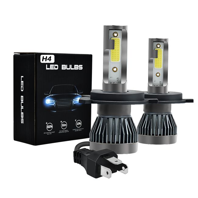 AIZO - AIZO Luz LED H4 36W 6000K COB IP68 Sin Ventilador Plata