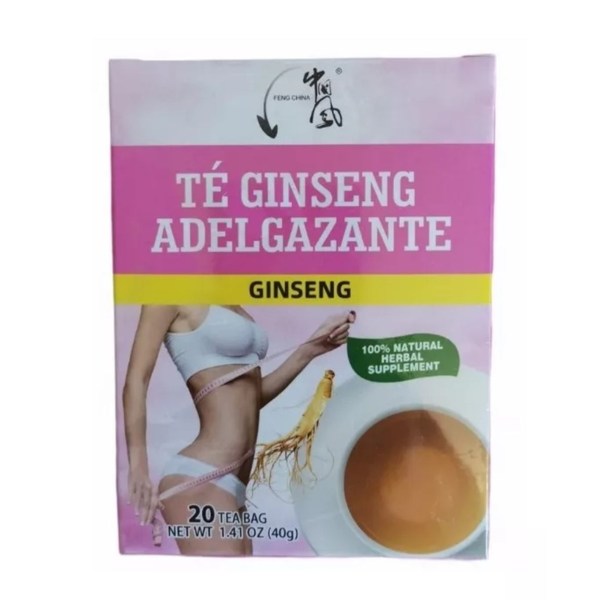 GENERICO - Té Gingseng Adelgazante 20 Bolsitas 40 Gr
