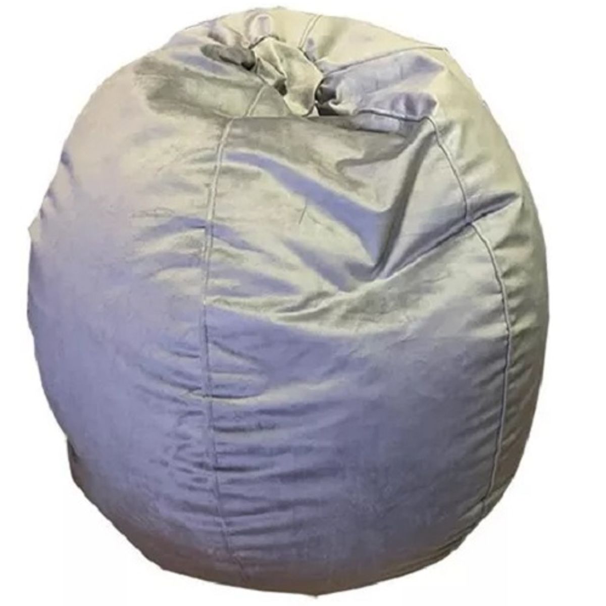 REHUCE - Puff Gamuza Xl Gris Grande