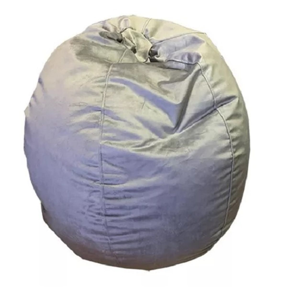 REHUCE - Puff Gamuza Xl Gris Grande