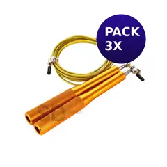 SDFIT - PACK 3X Speed Rope PRO aluminio 4 rodamientos Mod JR0005-C