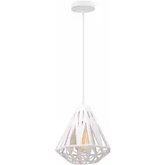GENERICO - Lámpara De Techo Diseño Diamante 20cm Laton Blanco