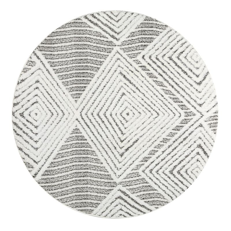 MODA ALFOMBRAS - Alfombra Redonda Palafito Gris 240 x 240 cm