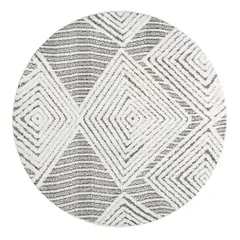 MODA ALFOMBRAS - Alfombra Redonda Palafito Gris 240 x 240 cm