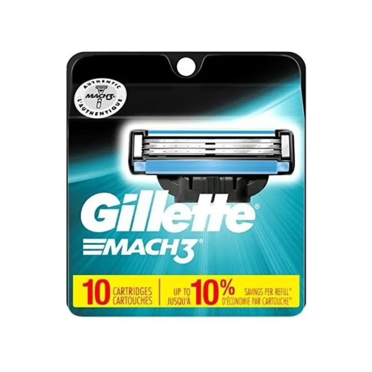 GILLETTE - Pack 10 Repuestos Gillette Mach3