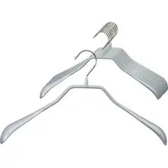 MAWA GMBH - Set de 5 colgadores Bodyform 42 cm color plateado