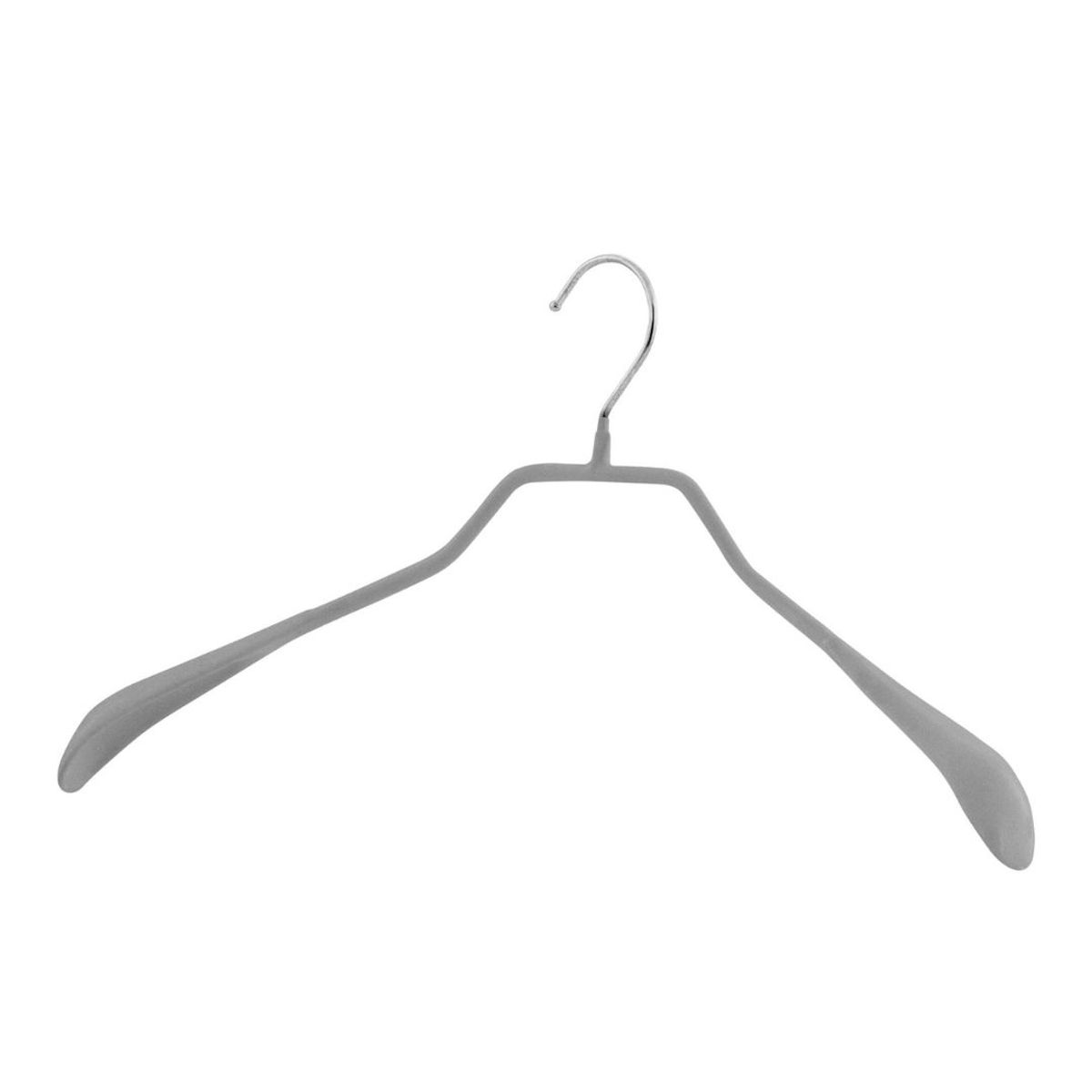 MAWA GMBH - Set de 5 colgadores Bodyform 46 cm color plateado