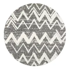 MODA ALFOMBRAS - Alfombra Redonda Palafito Gris 160 x 160 cm