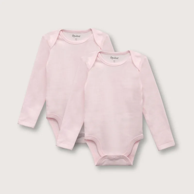 OPALINE - Body pack de dos bebé niña rosado (prematuro a 2 años)