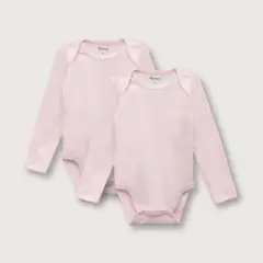 OPALINE - Body pack de dos bebé niña rosado (prematuro a 2 años)