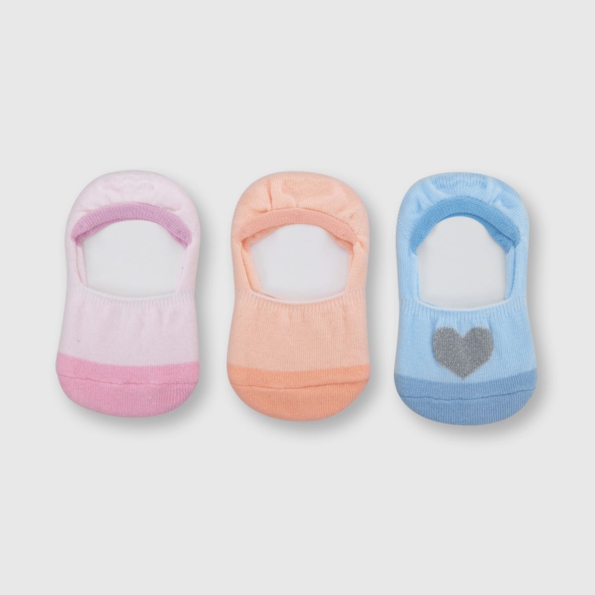 OPALINE - Calcetines de niña soft pack de 3 damasco (6 meses a 4 años)