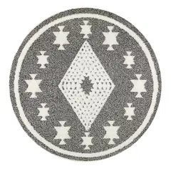 MODA ALFOMBRAS - Alfombra Redonda Palafito Gris 240 x 240 cm