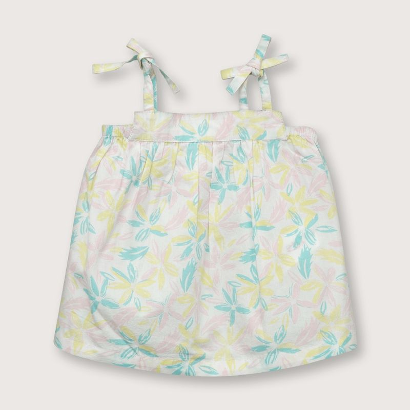 OPALINE - Blusa de niña cinta en tirantes rosada (recién nacido a 9 meses)_.