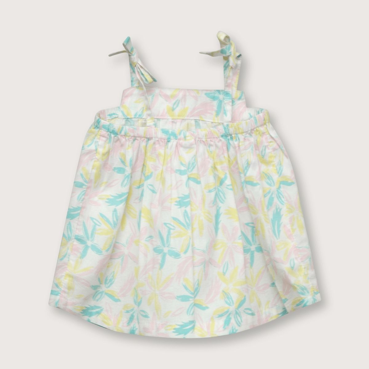 OPALINE - Blusa de niña cinta en tirantes rosada (recién nacido a 9 meses)