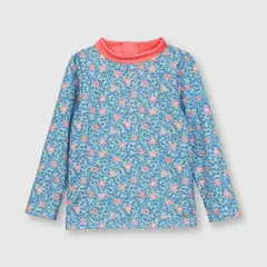 OPALINE - Polera uv de niña turquesa (6 meses a 4 años)