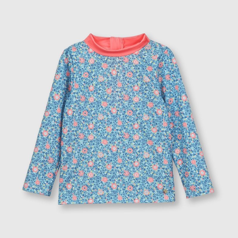 OPALINE - Polera uv de niña turquesa (6 meses a 4 años)