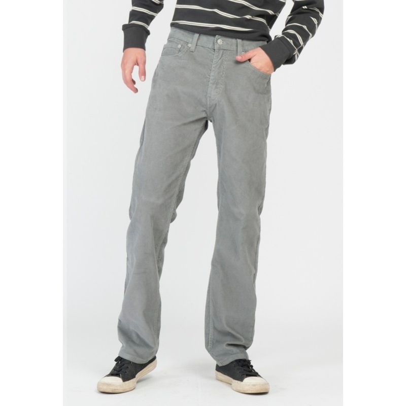 LEVIS - Jeans Hombre de Cotelé 505 Regular Gris Levis