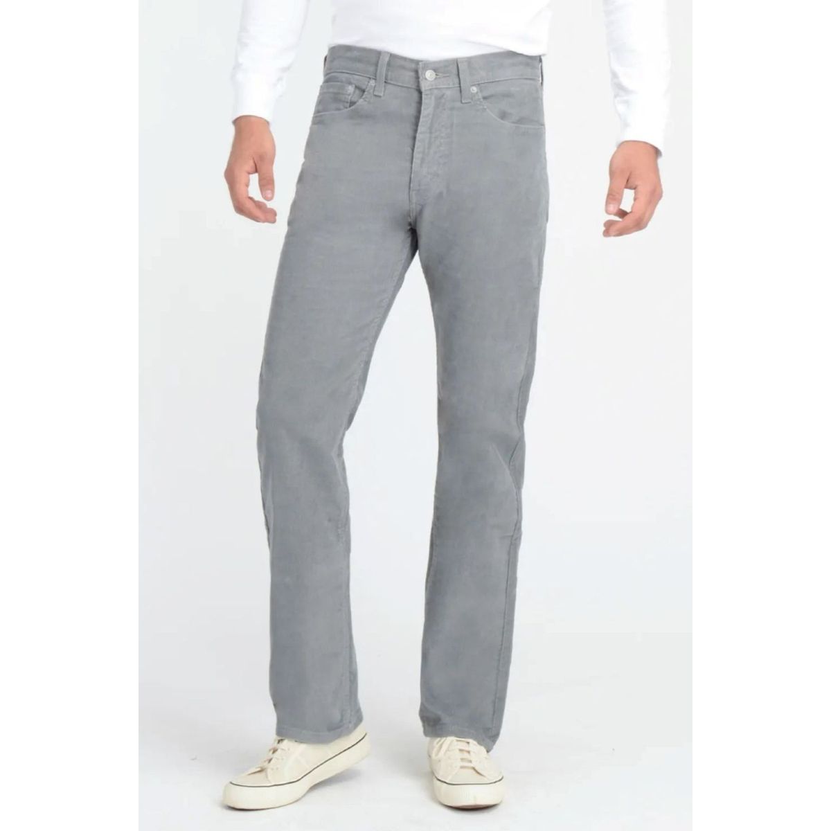 LEVIS - Jeans Hombre de Cotelé 505 Regular Gris Levis