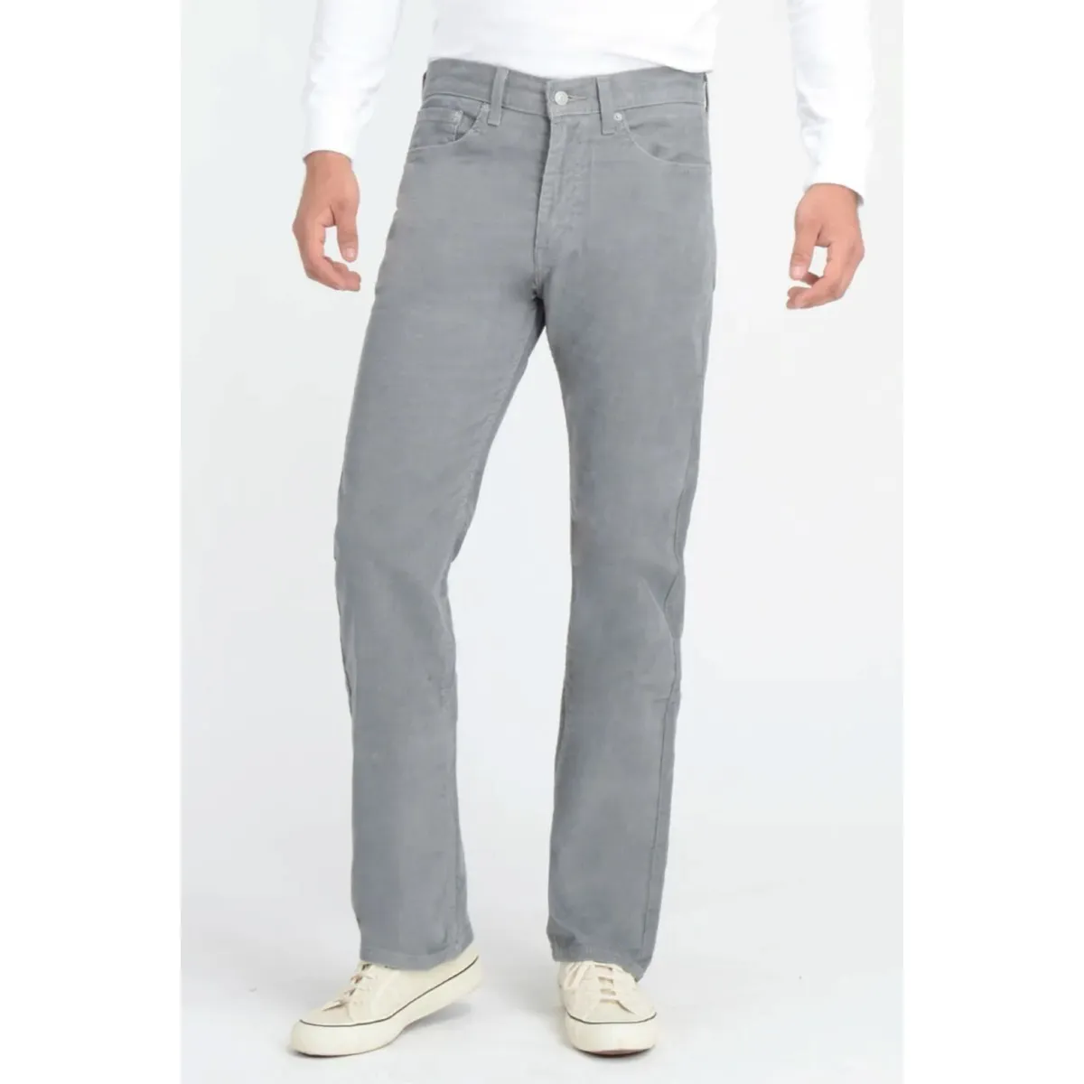 LEVIS - Jeans Hombre de Cotelé 505 Regular Gris Levis
