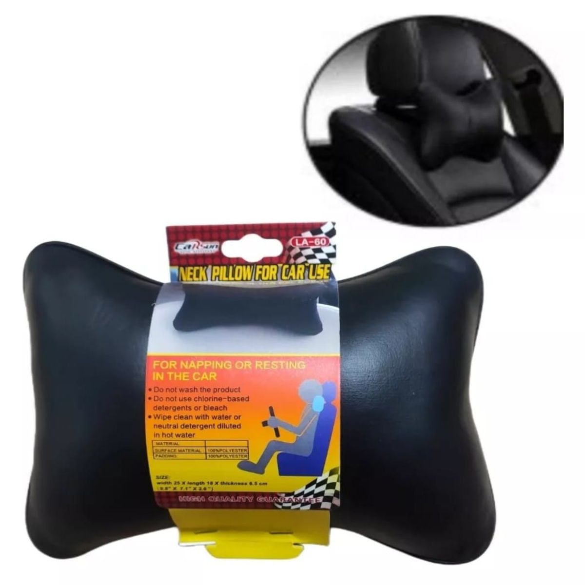 GENERICO - Reposa  Cojín Apoyo Cabeza Cuello Almohada De Auto