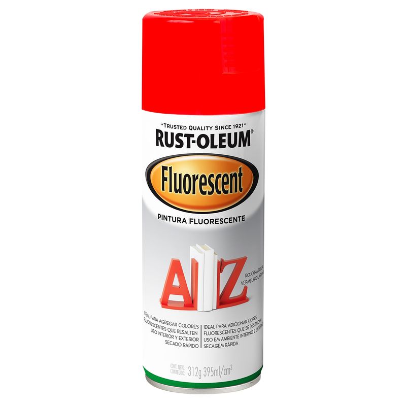 RUST OLEUM - Spray Fluorescente Naranjo