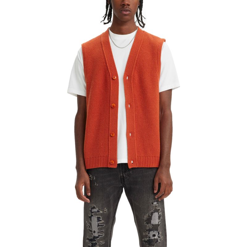 LEVIS - Chaleco Hombre Rincon Button Down Vest Rojo Levis