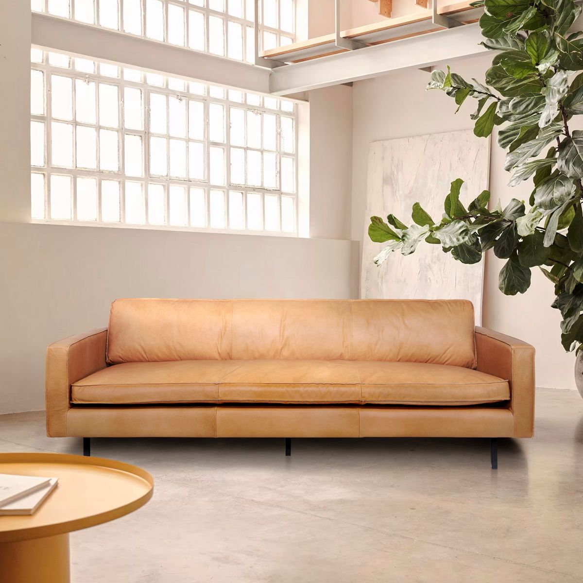 FORM DESIGN - Sofa 3C Sinatra Cuero Cognac Form