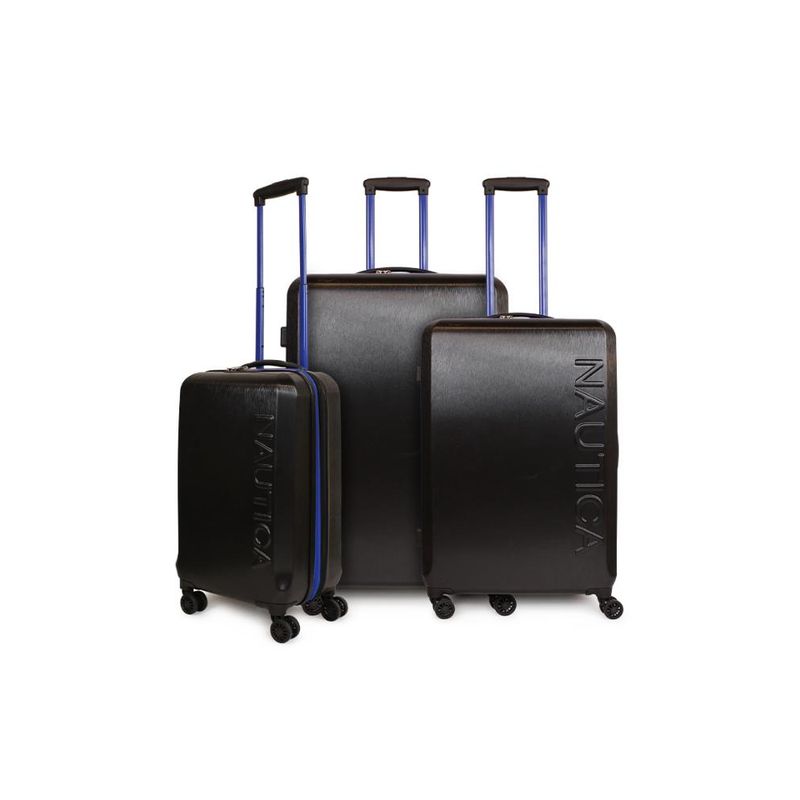 NAUTICA - Set 3 maletas Victory S+M+L negra NAUTICA