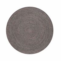 Alfombra redonda Yute Gobi Gris Oscuro Form
