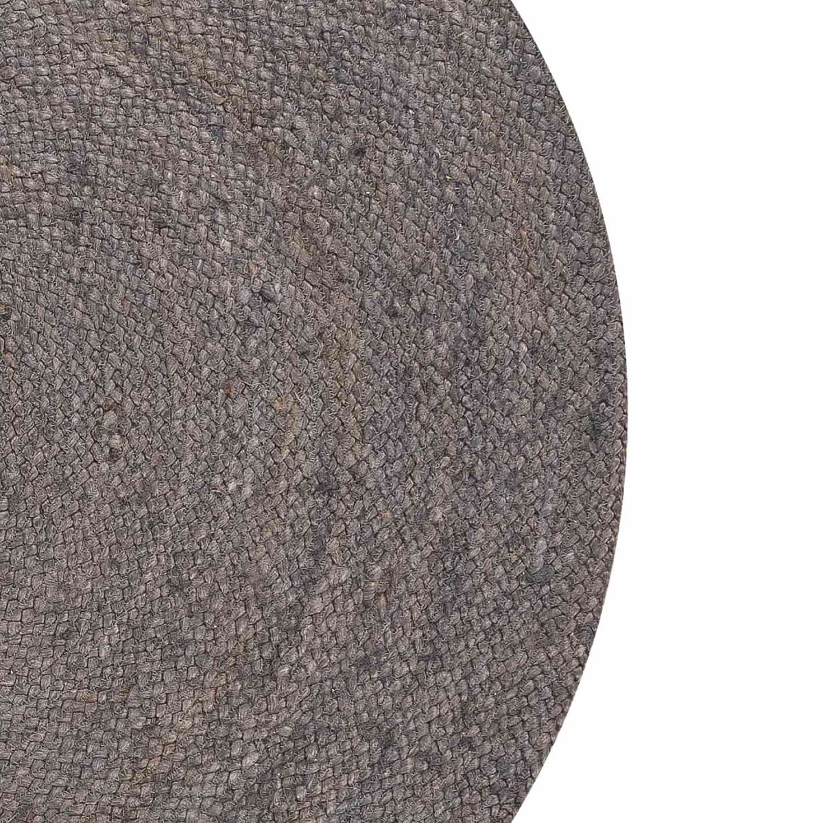 FORM DESIGN - Alfombra redonda Yute Gobi Gris Oscuro Form