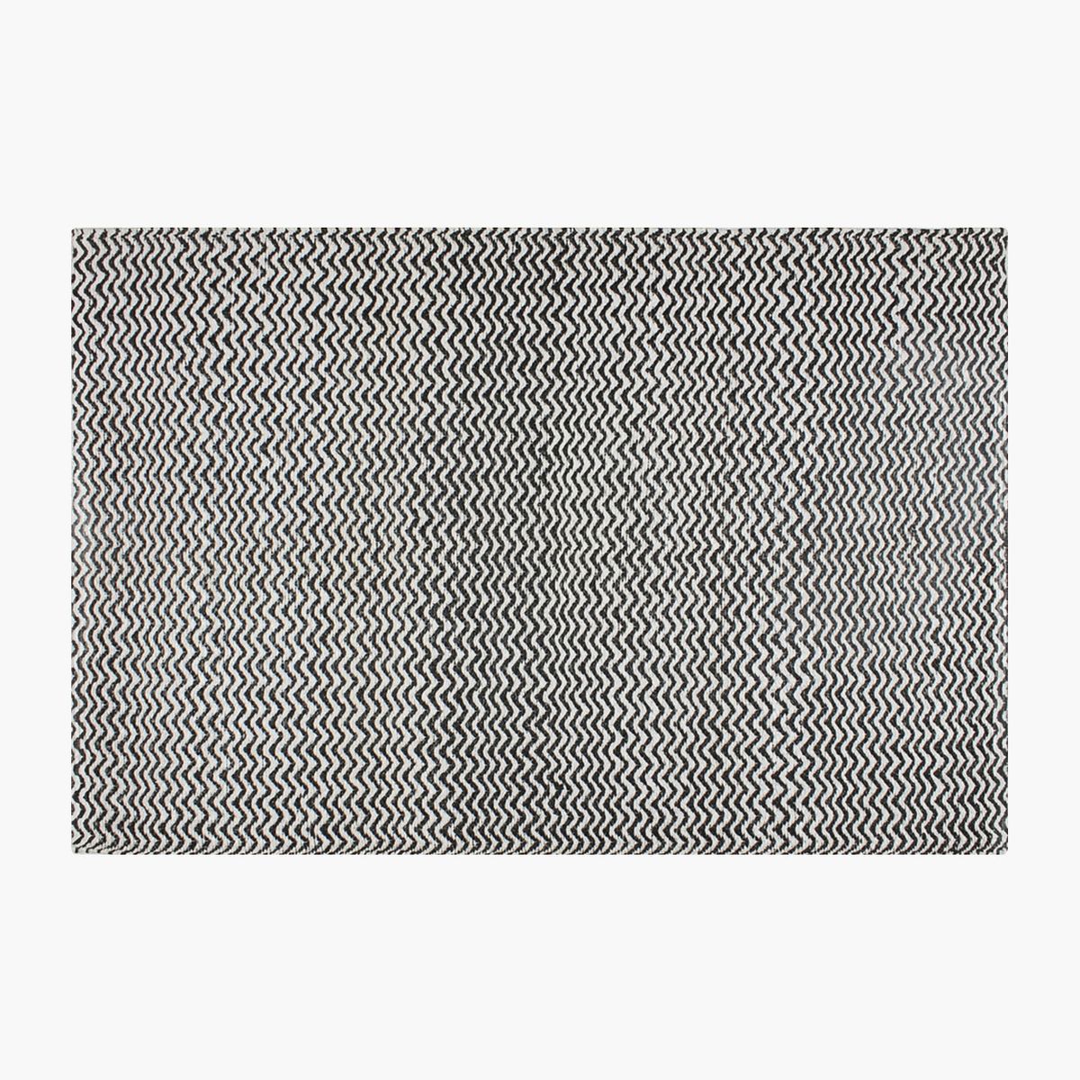 FORM DESIGN - Alfombra Exterior Myrtos 200x300 Bco/Negro Form