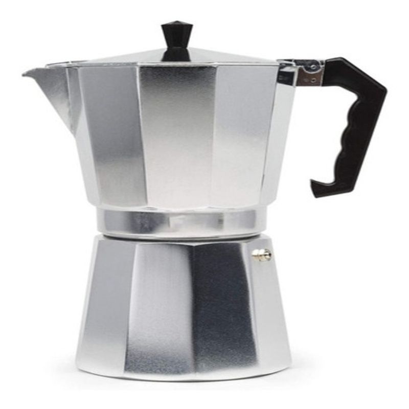 TIGER - CAFETERA ITALIANA DE ACERO INOXIDABLE 6 TAZAS