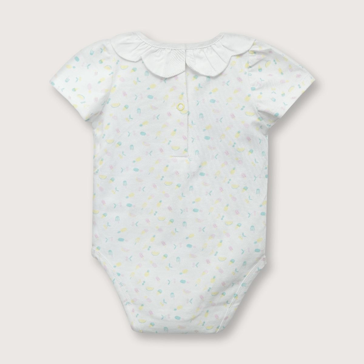 OPALINE - Body de niña manga corta blanco (recién nacido a 9 meses)