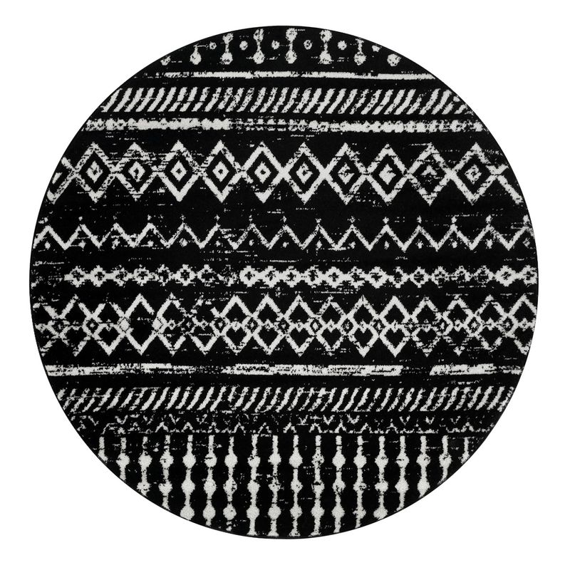 MODA ALFOMBRAS - Alfombra Redonda Phoenix Negro 240 X 240 CM
