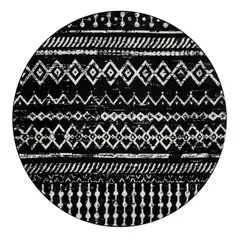MODA ALFOMBRAS - Alfombra Redonda Phoenix Negro 240 X 240 CM
