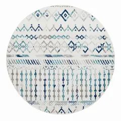 MODA ALFOMBRAS - ALFOMBRA REDONDA PHOENIX AZUL 240 cm * 240 cm