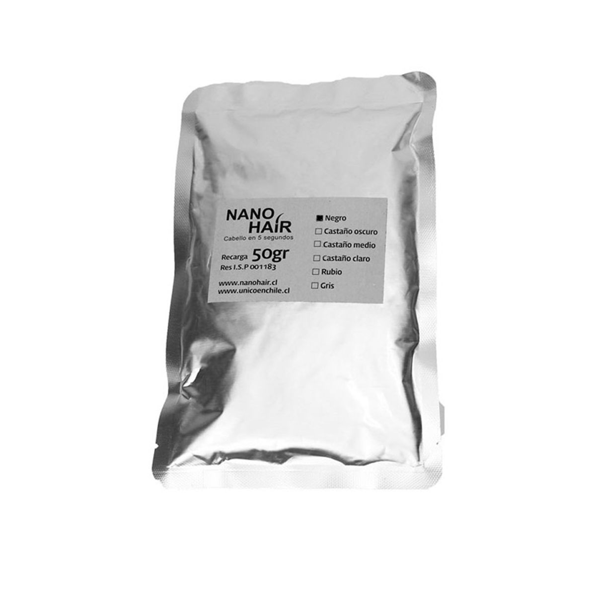 NANO HAIR - Kit Recarga microfibra Alopecia Nano Hair 100gr Negro