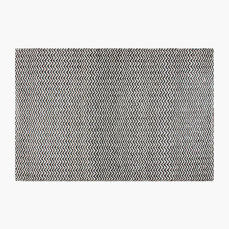 FORM DESIGN - Alfombra Exterior Myrtos 170x240 Bco/Negro Form