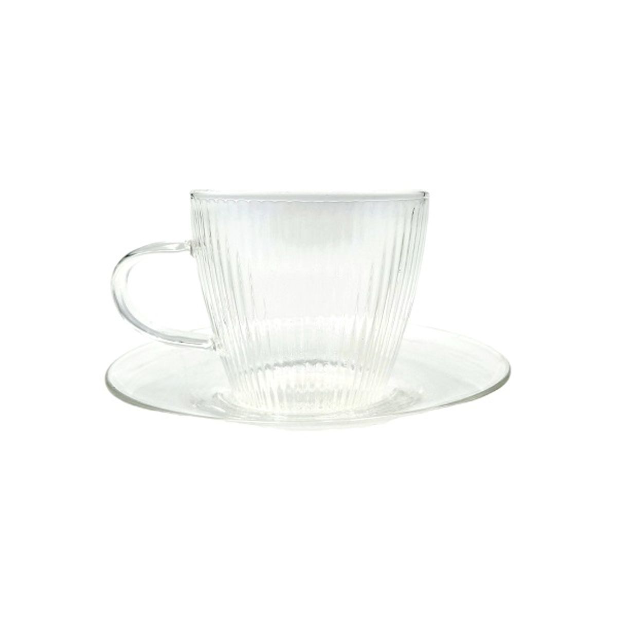 GLASSO - Set 4 Tazas con Plato Espresso Glasso