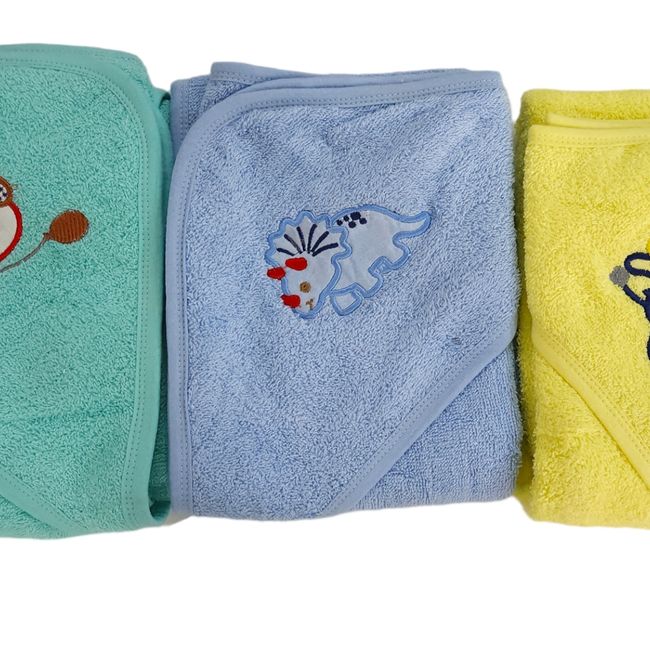 AGW - Pack 2 Toallas Bebe Niño Con Capucha 100% Algodon