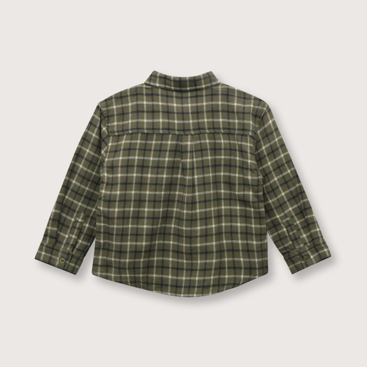 OPALINE - Camisa de niño semi abertura verde (06M a 4A)