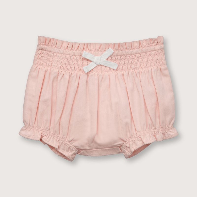 OPALINE - Short de niña cintura elástica rosado (recién nacido a 9 meses)