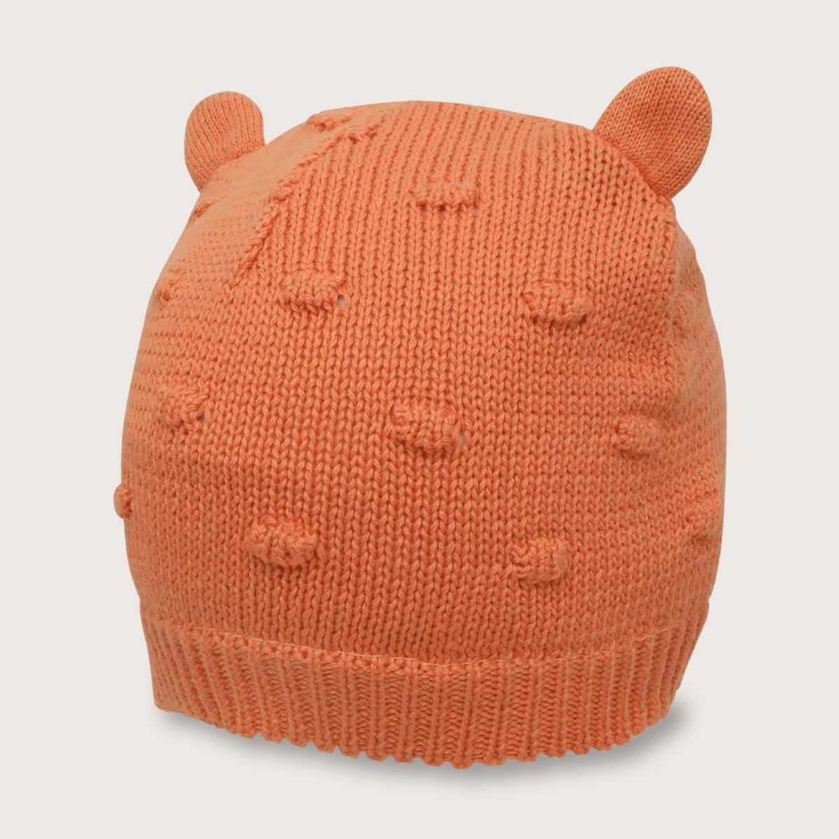 OPALINE - Gorro de bebé niña con puntos terracota