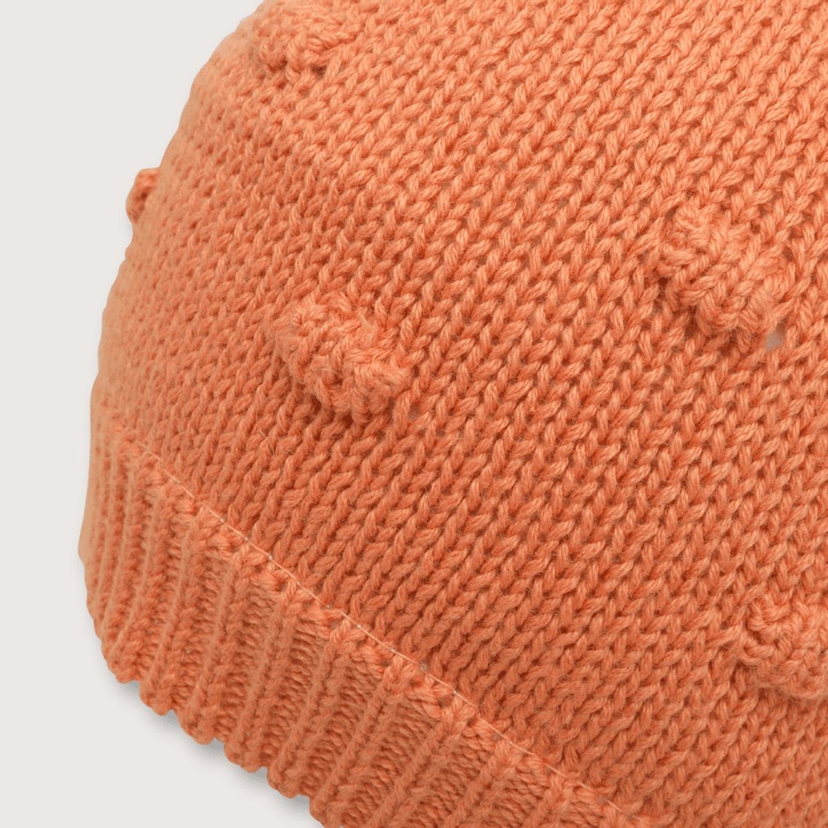 OPALINE - Gorro de bebé niña con puntos terracota