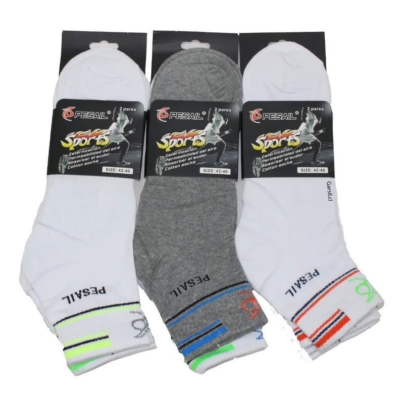 GARSIL - 12 Pares Calcetines - Calcetas Deportivas Para Hombre De Algodón